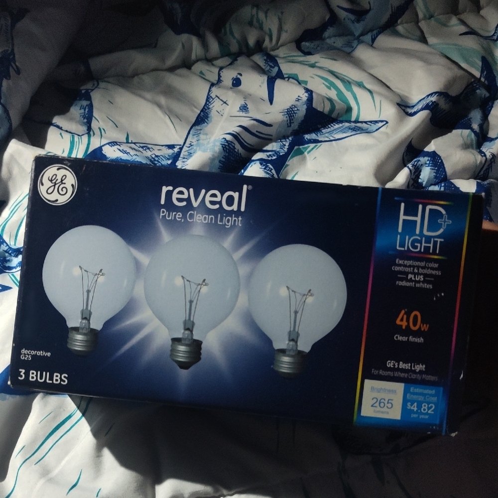 GE Reveal Light Bulbs 3-Pack
